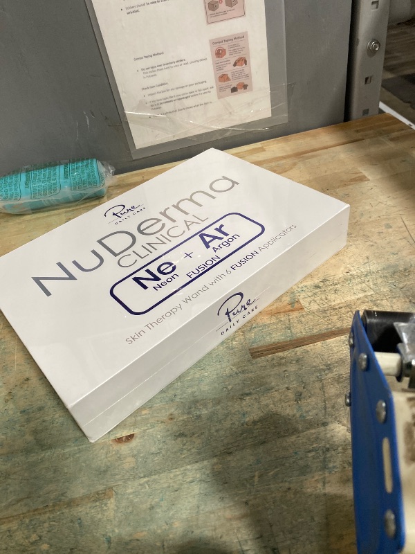 Photo 1 of *SEALED**
NuDerma Clinical Skin Therapy Wand - Portable Skin Therapy Machine w 6 Fusion Neon + Argon Wands – Anti Aging - Clarifying - Skin Tightening & Radiance - Wrinkle Reducing