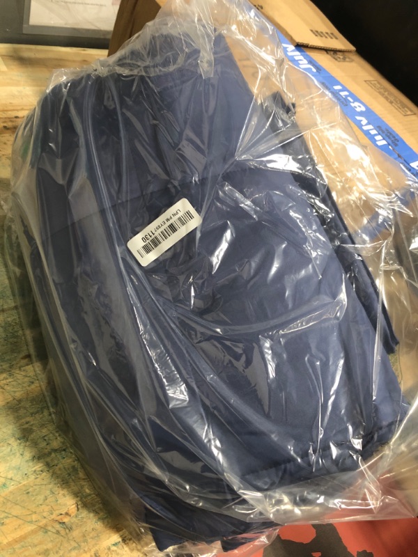 Photo 1 of 100% Viscose Made from Bamboo Comforter, Soft Lightweight Queen Size Summer Cooling Comforter Down Alternative Duvet Insert, 8 Corner Tabs?88x88 Inches, Dark Blue-Summer?