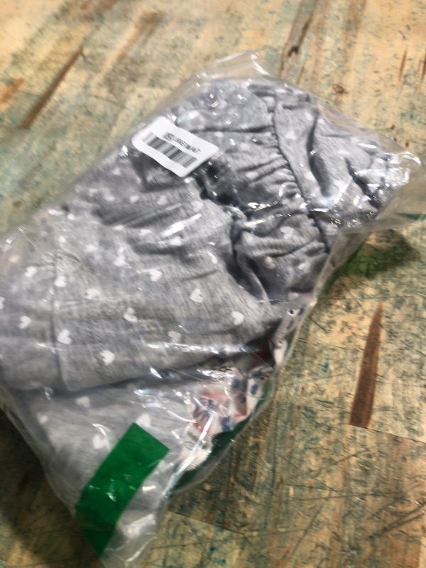 Photo 1 of (TOPS ONLY) Simple Joys by Carter's Toddler Girls' 4-Piece Long-Sleeve Shirts and Pants Playwear Set, Grey Love/Pink/White Floral/Yellow Dots, 5T