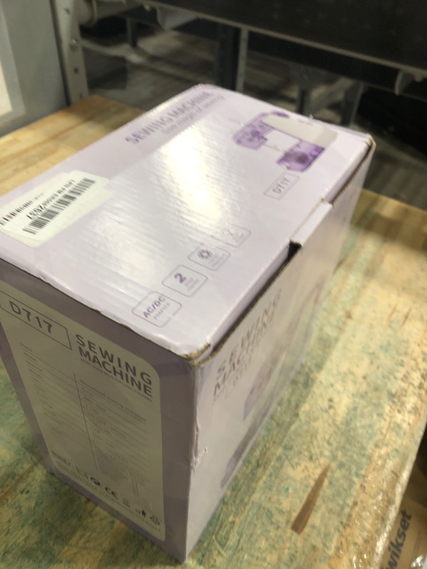 Photo 1 of Vniltyc Mini Sewing Machine for Beginners,Electric Portable Sewing Machine with Foot Pedal,Dual Speed Adult Sewing Machines with Light,Lightweight,Purple
