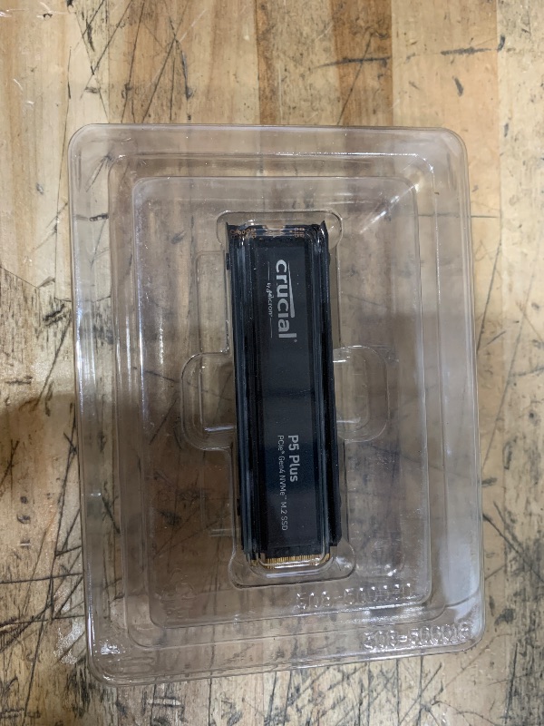 Photo 1 of **FOR PARTS ONLY/NON-FUNCTIONAL** Crucial P5 Plus 2TB Gen4 NVMe M.2 SSD Internal Gaming SSD with Heatsink, Compatible with PlayStation 5(PS5) - up to 6600MB/s - CT2000P5PSSD5