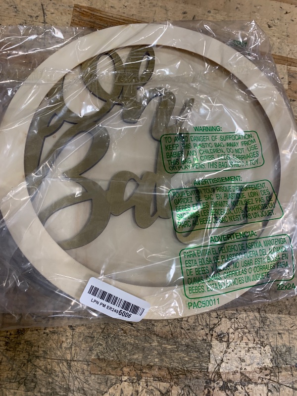 Photo 1 of 13.8in Oh Baby Sign for Baby Shower Backdrop Gold Wooden Baby Shower Banner Sign for 1st Birthday Backdrop,Oh Baby Wood Sign for Wall Photo Props,Baby Announcements (Gold)