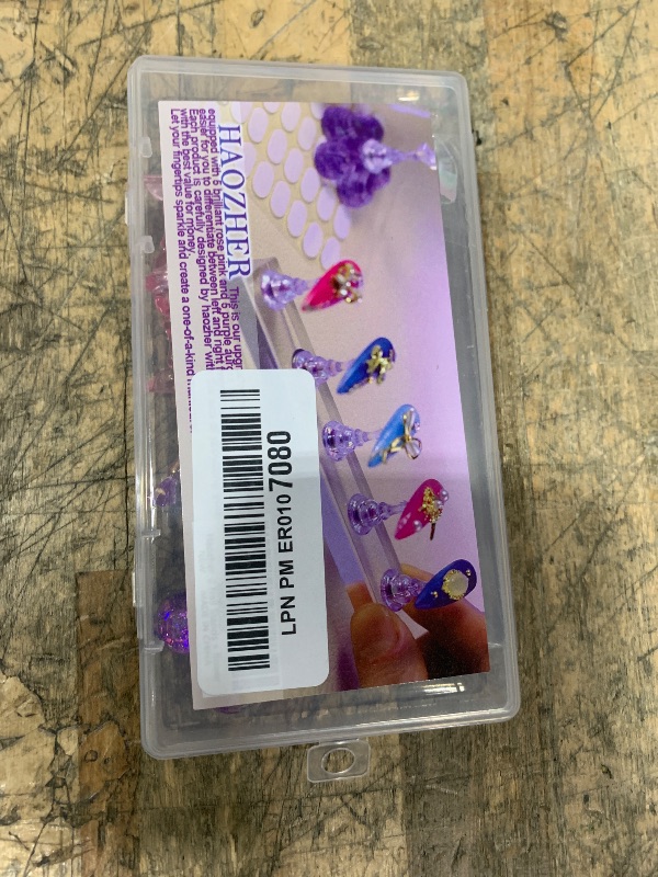 Photo 1 of 2 Nail Stand for Press Ons, Fake Nail Holder for Painting Nails, Upgrade Solid Acrylic Nail Stands Nail Magnets for Nail Art Design, Flower Nail Holder for Nail Practice Display Supplies W/ Glue Tips