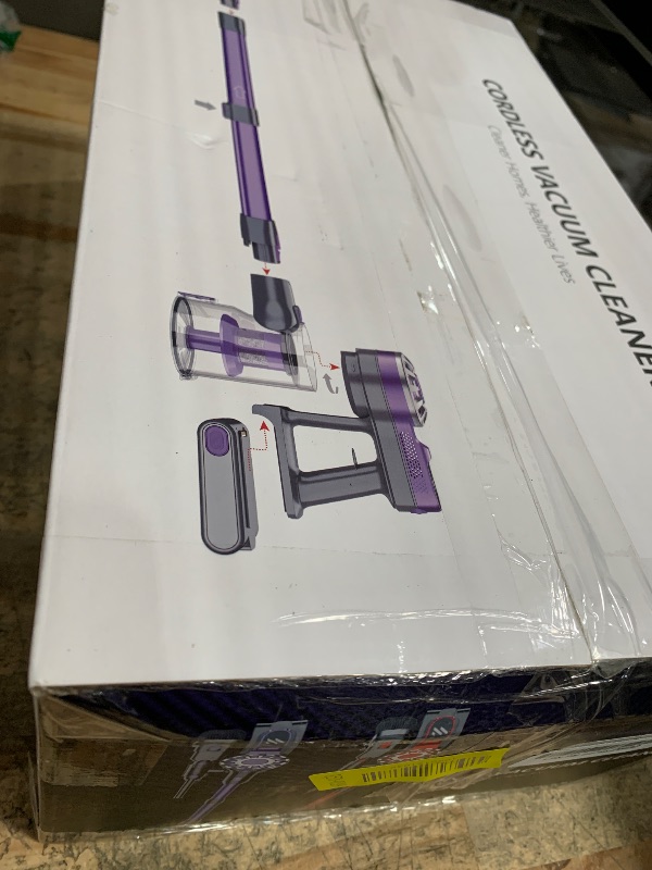 Photo 1 of **FOR PARTS ONLY/WONT CHARGE & MISSING CHARGING CORD** Cordless Vacuum Cleaner,Vacuum Cleaners for Home with Super Suction,Lightweight Stick Vacuum with 35 Mins Runtime,Rechargeable Cordless Vacuum for Pet Hair, Hardwood Floors(Red)