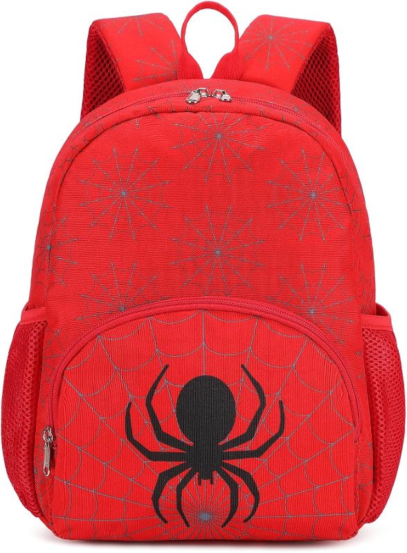 Photo 1 of 
Octsky Toddler Backpack for Little Boys Kids Mini Backpack for Travel School,Spider Red