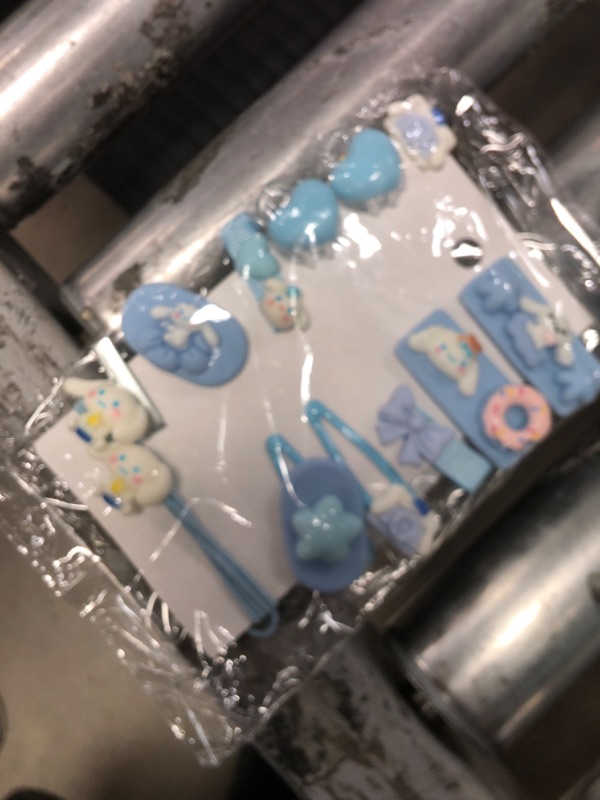 Photo 1 of 12 Pieces Kawaii Hair Clips for Girls Cartoon Girl Hair Accessories,Cute Things for Teen Girl Gifts (Blue Dog)