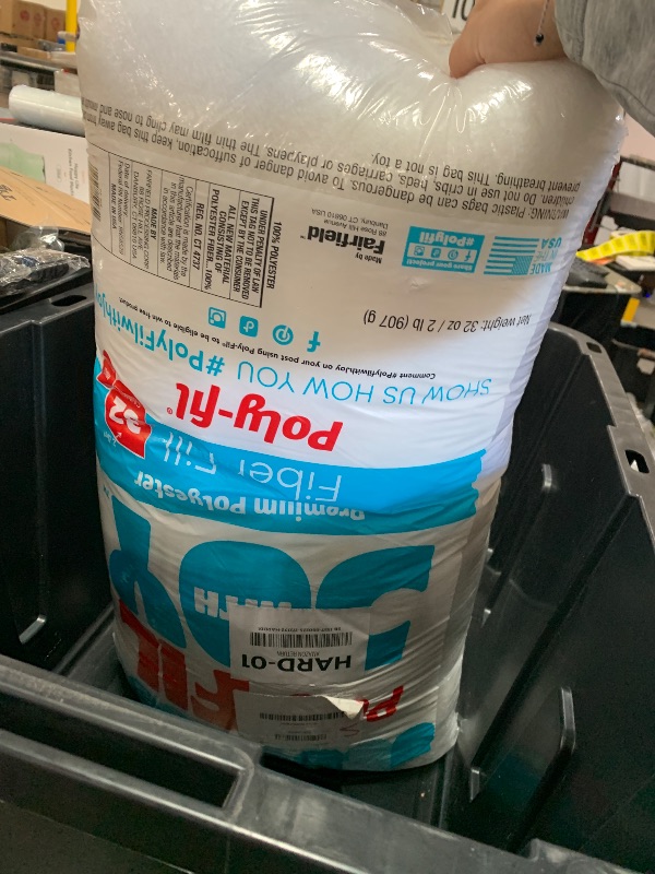 Photo 1 of Fairfield The Original Poly-Fil, Premium Polyester Fiber Fill, Soft Pillow Stuffing, Stuffing for Stuffed Animals, Toys, Cloud Decorations, and More, Machine-Washable Poly-Fil Fiber Fill, 32-ounce Bag