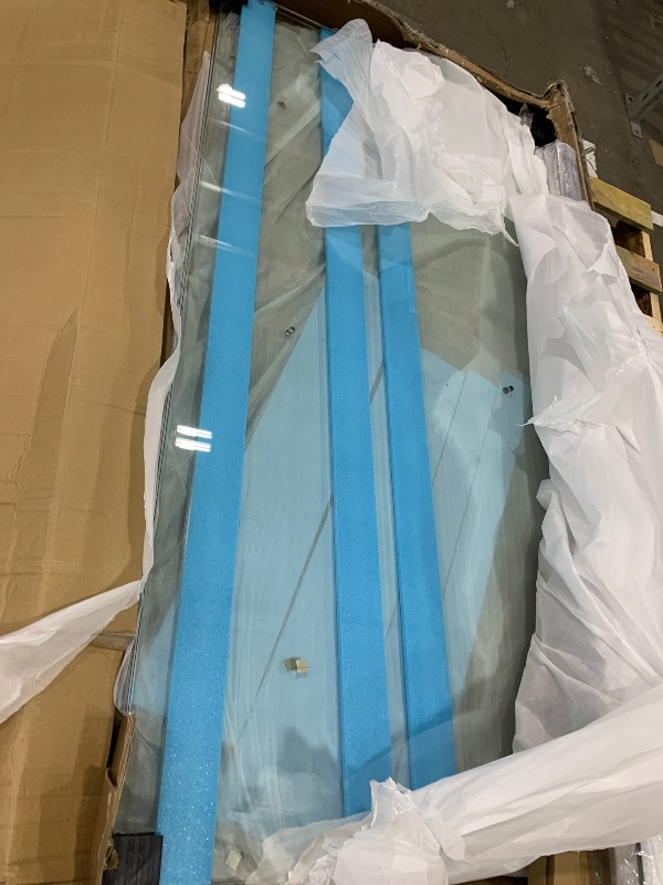Photo 1 of 
Frameless Shower Door 56-60'' W x 62'' H with 3/8" (10mm) Clear SGCC Tempered Glass,Chrome Stainless Steel Handles Shower Glass Door for...