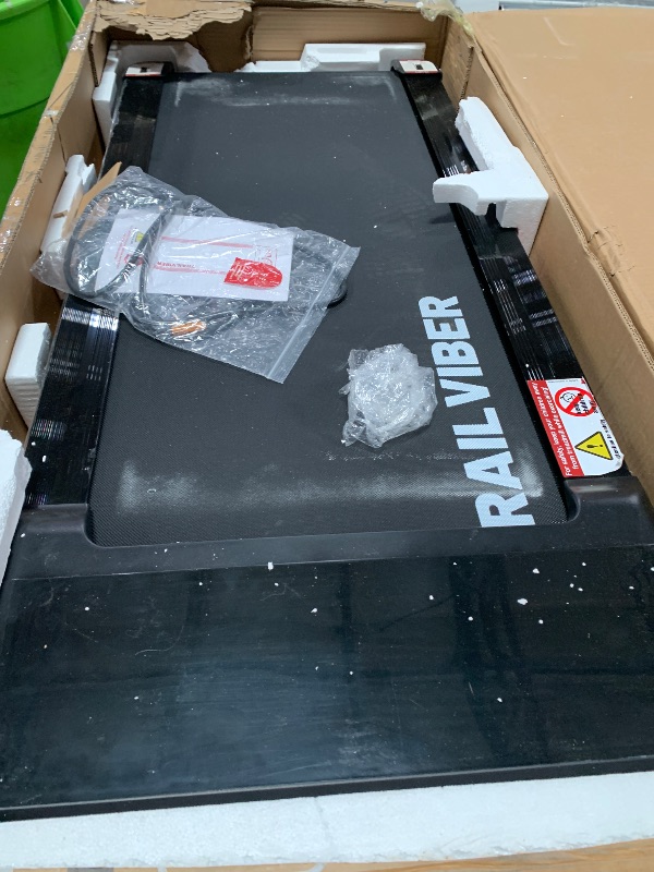 Photo 1 of *** PARTS ONLY *** Walking Pad Treadmill with 12% 9-Level Auto Incline, 450 lbs Capacity RGB LED Screen, Bluetooth Speaker Under Desk Treadmill, Compact Treadmills for Home Hiking, Black