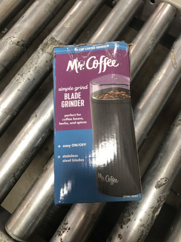 Photo 1 of (damaged) Mr. Coffee Simple Grind 14 Cup Coffee Grinder Black