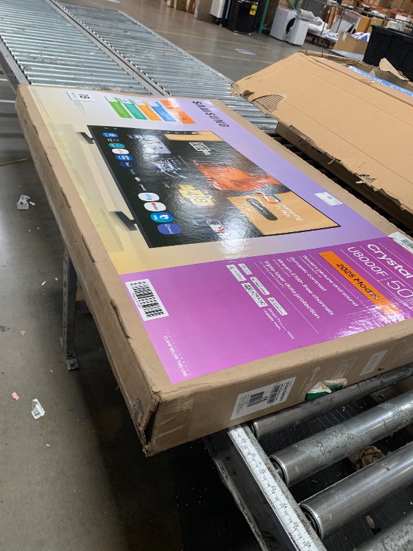 Photo 1 of Samsung 50-Inch Class Crystal UHD U8000F 4K Smart TV (2025 Model) Endless Free Content, Crystal Processor 4K, MetalStream Design, Knox Security, Alexa Built-in