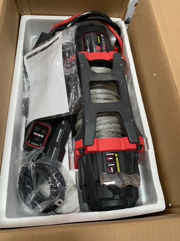 Photo 1 of **PARTS ONLY***X-BULL Winch-13500 lb. Load Capacity Electric Winch -12V DC Power for Towing Truck Off Road, 2 in 1 Wireless Remote,13500 XRS Series