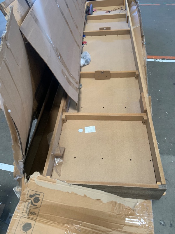 Photo 1 of ***missing parts***Hathaway Cheyenne 12 Ft Shuffleboard Table for Family Arcade Game Room - with Poly-Coated Playfield, Built-in Scorer & Cabinet, Climate Adjusters, Leg Levelers, 8 Pucks, Brush & Wax – Rustic Oak