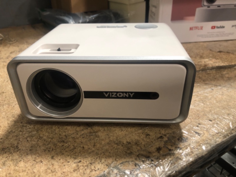 Photo 1 of [Netflix Licensed/Dolby Audio] Smart Projector with WiFi and Bluetooth, VIZONY Native 1080P Projector with Apps Built in Netflix, Youtube, Hulu, Disney+, Portable Mini Projector for Indoor/Outdoor