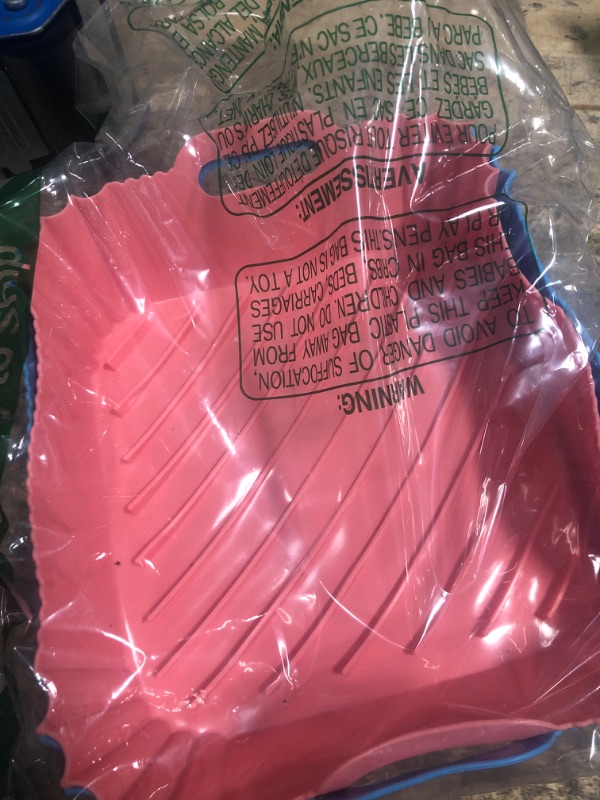 Photo 1 of Air Fryer Silicone Liners Square 2 Pack 7.1 Inch Airfryer Liners 4-7 QT Reusable Air Fryer Liners Silicone Pot Oven Liner Baking Tray, Air Fryer Basket Silicone Mat Bowl Air Fryer Accessories Kitchen