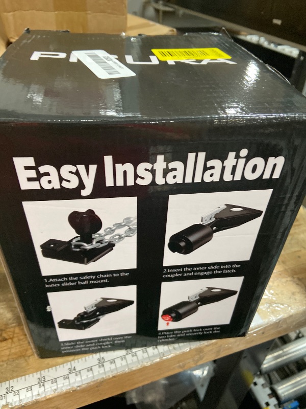 Photo 1 of 2025 Upgraded Trailer Hitch Locks Fits 2 5/16 Inch Coupler, Heavy Duty Trailer Lock, Anti-Theft Trailer Coupler Lock for RV, Trailer, Boat, Pickup with Keys (Red)