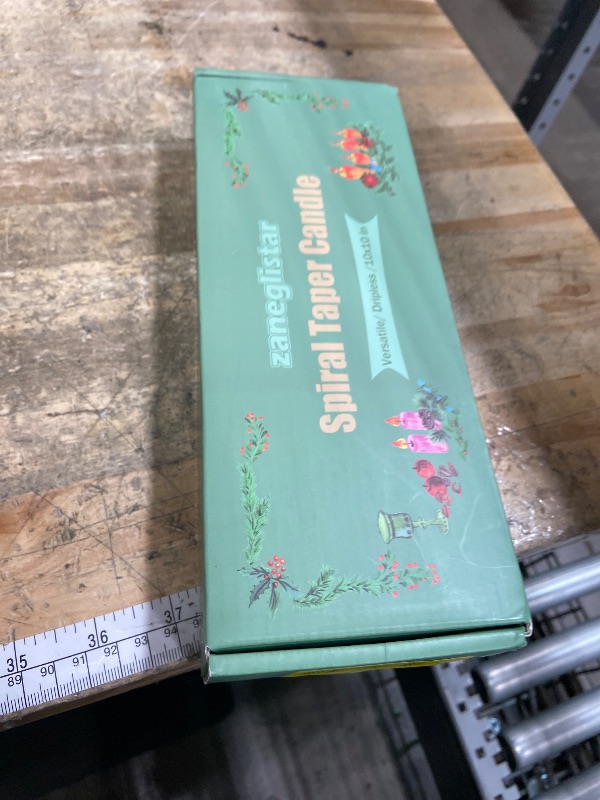 Photo 1 of 10 Inch White and Pink Spiral Taper Candle Set, 10 Pack Unscented Dripless Candlesticks for Dinner Baby Shower Party Brithday Wedding and Home Decoration