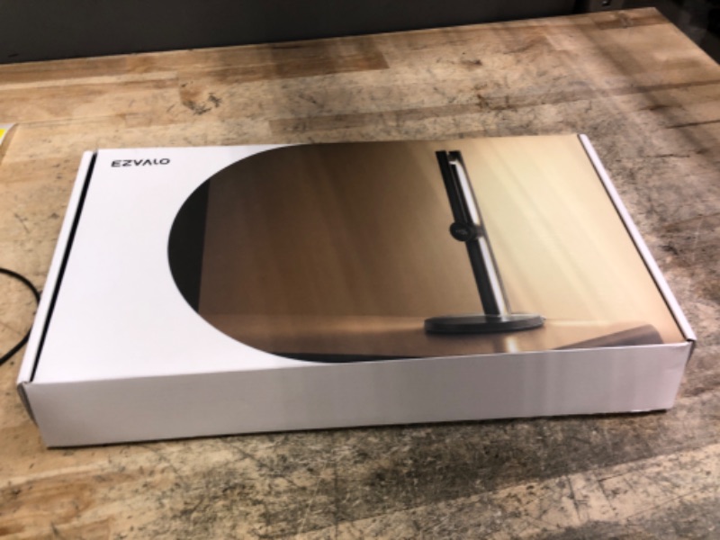 Photo 1 of EZVALO Smart Desk Lamp with APP Control,Eye-Caring Auto-Dimming Led Desk Lamp,3 Color Temperature, Works with Alexa&Google Assistant, Study Lamp with Clock, Desk Lamps for Home Office Reading,Studying