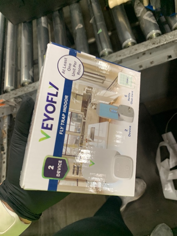 Photo 1 of VEYOFLY Fly Trap Indoor, Fruit Fly Traps for Indoors Flying Insect (2 Device + 6 Refills) Gnat Traps for House Indoor, Bug Zapper Indoor, Gnat Killer Catcher & Fruit Fly Killer Light Plug in