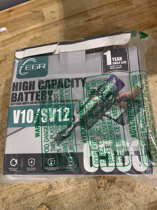 Photo 1 of (PARTIAL SET) (UNTESTED) EGR High Capacity 6500mAh V10 Battery Replacement Compatible with V10 Animal V10 Absolute V10 Fluffy V10 Motorhead SV12 Cordless Stick Vacuum Cleaner (Not Fit SV10)
