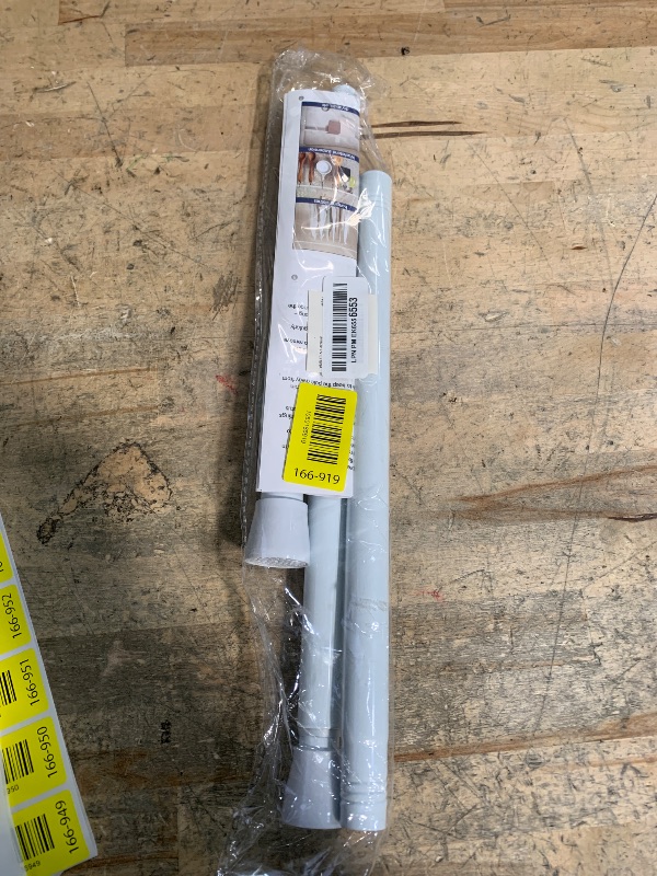 Photo 1 of White Tension Curtain Rod for Windows 28 to 48 inch Adjustable Expandable Pressure Spring Curtain Rod No Drilling Curtain Rod for Bedroom Doorway Closet Door
