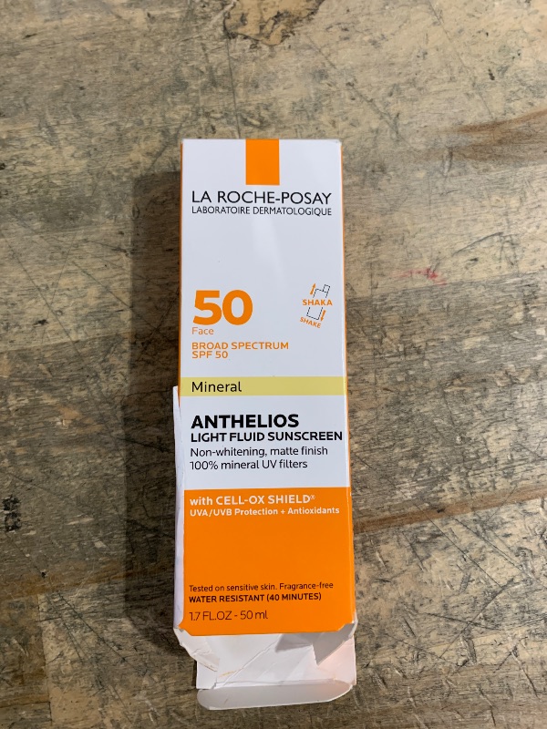 Photo 1 of La Roche-Posay Anthelios Mineral Ultra-Light Face Sunscreen SPF 50, Zinc Oxide Sunscreen for Face, 100% Mineral Sunblock, Oil Free for Sensitive Skin, Daily Sun Protection