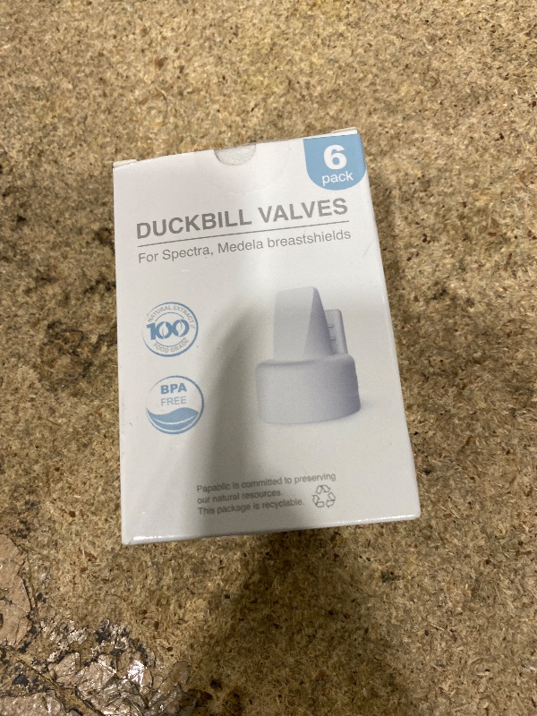 Photo 1 of [6-Count] Papablic Duckbill Valves for Spectra and Medela, Replaceable Duckbill Valves for Spectra S1 Spectra S2 valves and Medela Pump in Style, BPA/DEHP Free White