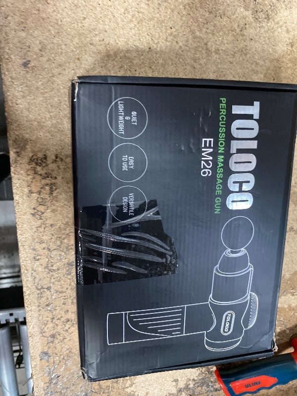 Photo 1 of ***SEE NOTES***TOLOCO Massage Gun, Deep Tissue Back Massage for Athletes for Pain Relief, Percussion Massager with 10 Massages Heads & Silent Brushless Motor, Gifts for Fathers Day, Black