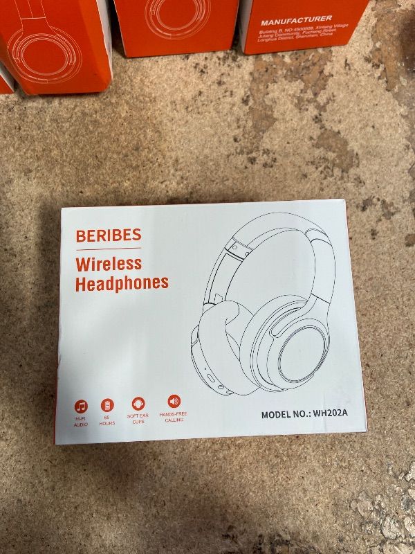 Photo 1 of BERIBES Bluetooth Headphones Over Ear, 65H Playtime and 6 EQ Music Modes Wireless Headphones with Microphone, HiFi Stereo Foldable Lightweight Headsets, Deep Bass for Home Office Cellphone PC Ect.