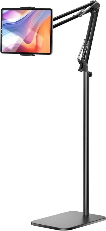 Photo 1 of 
Tablet Floor Stand, 360-degree Rotatable Metal Tablet Stand Holder, Adjustable Kindle Holder, Universal Phone Stand for iPad/iPhoneX/iPad Pro or Other 4.7~12.9 Inch-Screen Devices (Black)
