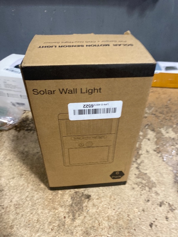 Photo 1 of 6 Pack Solar Lights Outdoor, 3 Modes/100LED Solar Security Lights Wireless IP65 Waterproof Solar Motion Lights Outdoor Solar Wall Lights Outdoor Lights for Front Door, Backyard, Garage, Deck…