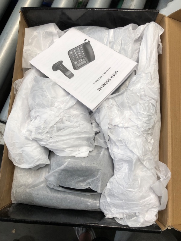 Photo 1 of (PARTIAL SET) BISOFICE D2015 TAM Expandable Phone Set Corded/Cordless Phone System with Answering Big Buttons Handset, Caller ID/Phone Book, Hands-Free Calls Intercom Conference with for Office Home (Black)