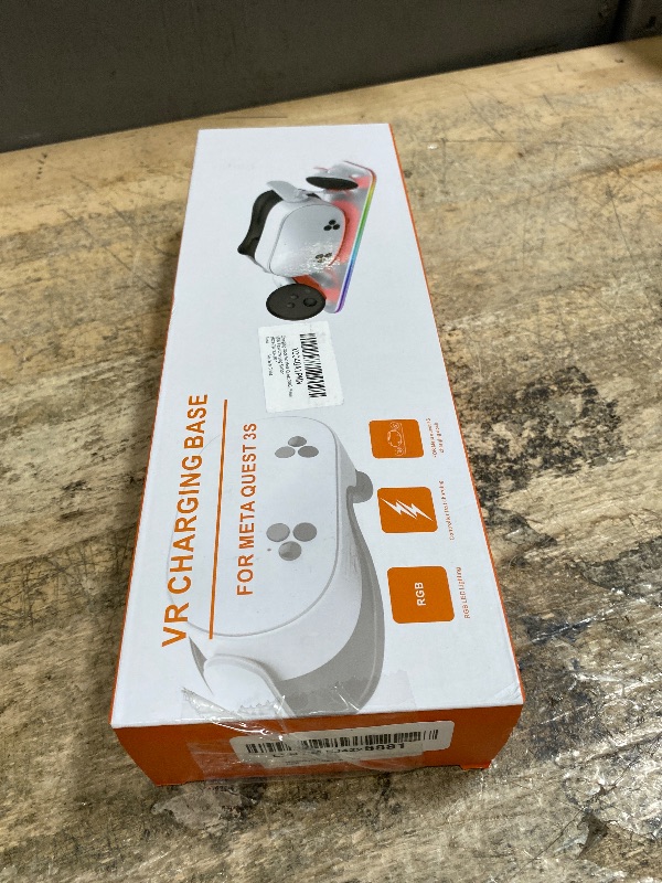 Photo 1 of Charging Dock for Meta Quest 3S/Quest 3, Kinwin PD 18W Fast Charging Station for Oculus 3S Accessories with RGB Light, Magnetic Charger Stand for Headset/Controller with 2 Rechargeable Batteries