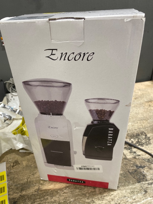 Photo 1 of **FOR PARTS ONLY/NON-FUNCTIONAL** Baratza Encore Coffee Grinder ZCG485BLK, Black