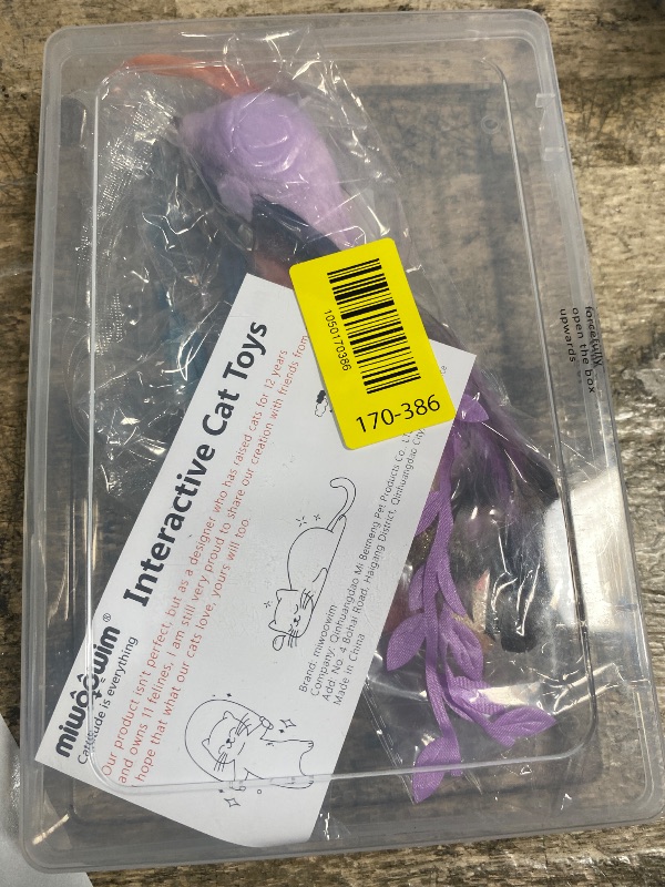 Photo 1 of ***************MISSING 'FISHING ROD'***************
miwoowim Interactive Cat Toys for Indoor Cats - 35'' Steel Wire and 6PCS Feather Bird Refills,Teaser Toy,Cat Wand Toy,Feathers & Bells, Realistic Bird Impression (7 PCS)