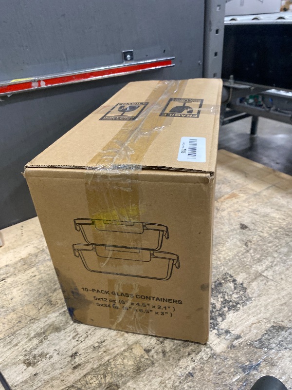 Photo 1 of [10-Pack] Glass Meal Prep Containers with Lids, MCIRCO Food Storage Containers with Snap Locking Lids, Airtight Lunch Containers, Microwave, Oven, Freezer and Dishwasher