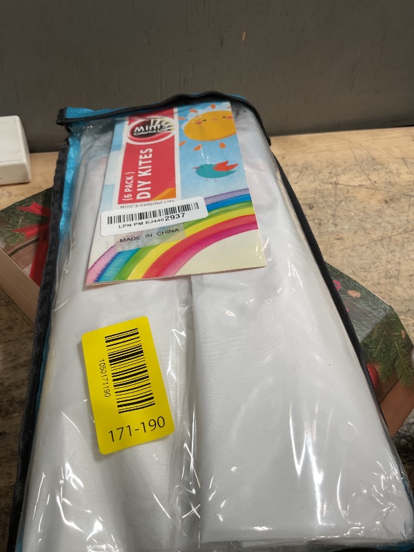 Photo 1 of DIY Kites for Kids Kite Making Kit Bulk, Decorating Coloring Kite Party Pack,White Diamond Kites Kits (6 Pack)