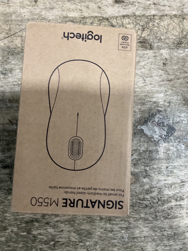 Photo 1 of Logitech Signature M550 Wireless Mouse - for Small to Medium Sized Hands, 2-Year Battery, Silent Clicks, Bluetooth, Multi-Device Compatibility - Black