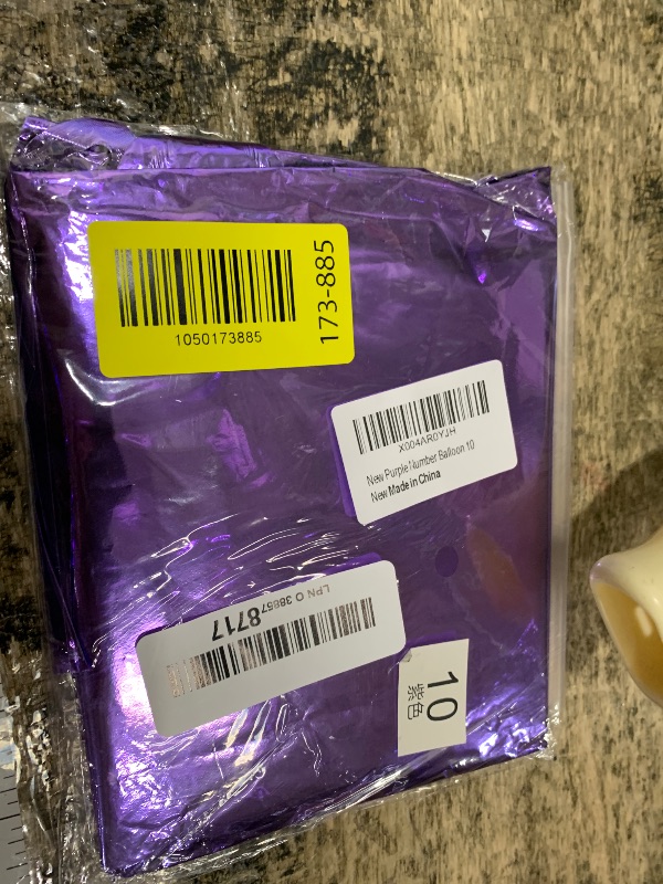 Photo 1 of 10 Balloon Number, Purple Number 10th Birthday Balloons 40 Inch, 10 Years Old Purple Birthday Decorations for Boys Girls, 10th Anniversary Decorations