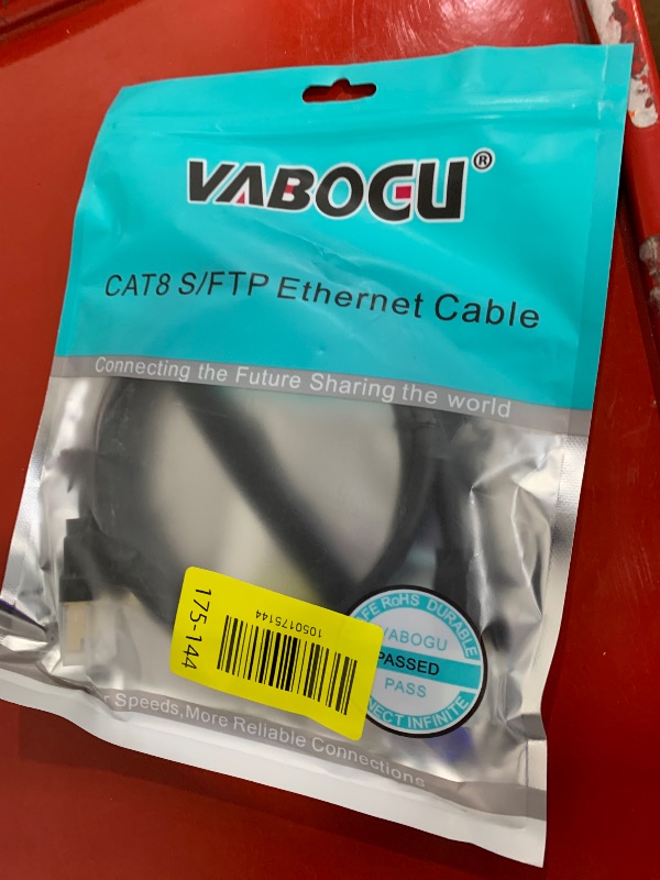 Photo 1 of Vabogu Cat 8 Ethernet Cable, 3ft Heavy Duty High Speed Internet Network Cable, 26AWG, 2000Mhz 40Gbps with Gold Plated RJ45 Connectors, Shielded for Indoor & Outdoor Use
