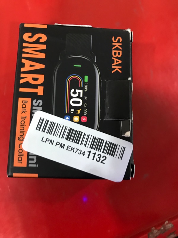 Photo 1 of **HAS BEEN PREVIOUSLY USED/UNABLE TO TEST** SKBAK Smart Dog Bark Collar - for Small Medium Large Dogs 10-100lbs, Automatic Dog Training Collar to Decrease Barking, Anti Barking Device with 4 Training Modes, More 8 Sensitivity Levels, Black