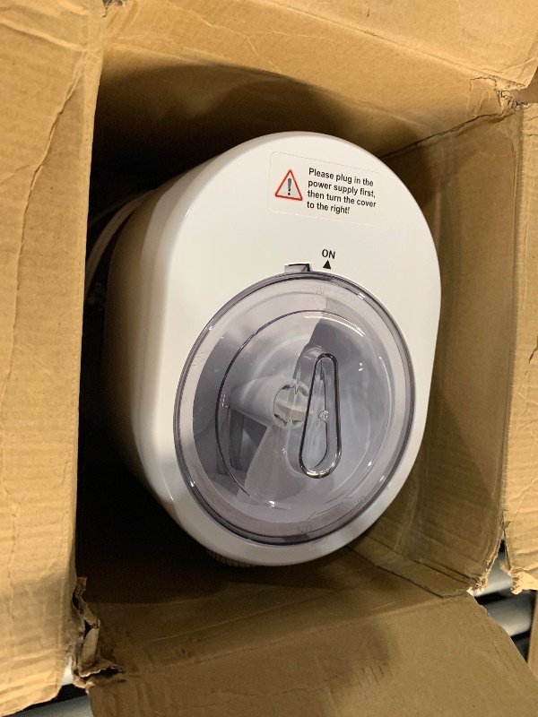 Photo 1 of ***(PARTS ONLY/ NON FUNCTIONAL)***Reemix Shaved Ice Machine, Electric Ice Shaver and Snow Cone Machine with Large Capacity Storage, Portable Ice Crusher Ice Thickness Can be Adjusted (White)