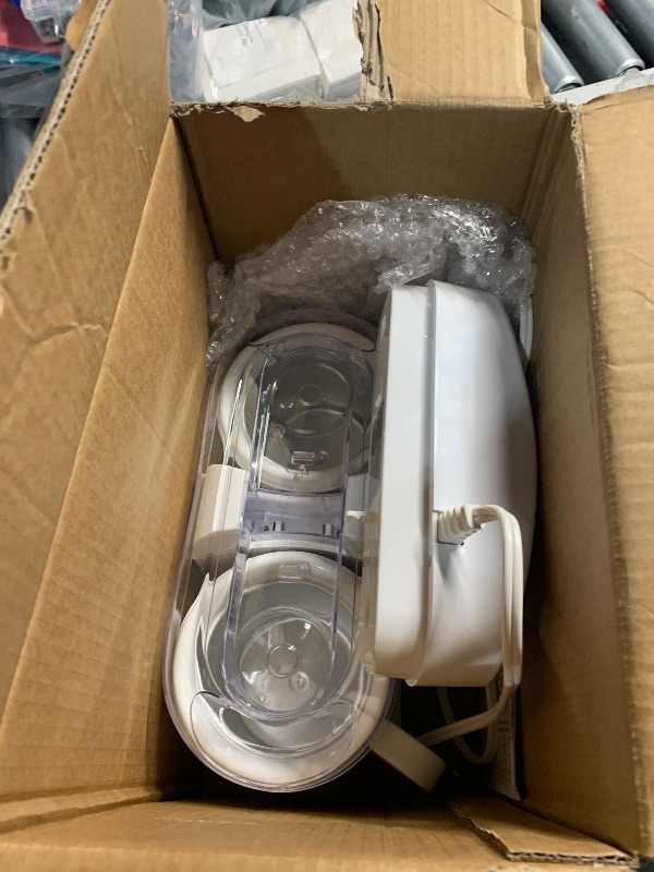 Photo 1 of ***(PARTS ONLY/ MAJOR DAMAGE/ MISSING PARTS/ NON FUNCTIONAL)***
Pukomc Ice Cream Maker Machine for Home Use, with Two Ice Cream Bowls,Simple Operation and Easy to Clean,White