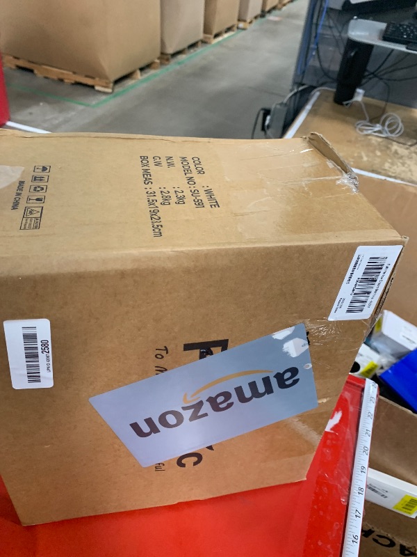 Photo 1 of ***(PARTS ONLY/ MAJOR DAMAGE/ MISSING PARTS/ NON FUNCTIONAL)***
Pukomc Ice Cream Maker Machine for Home Use, with Two Ice Cream Bowls,Simple Operation and Easy to Clean,White