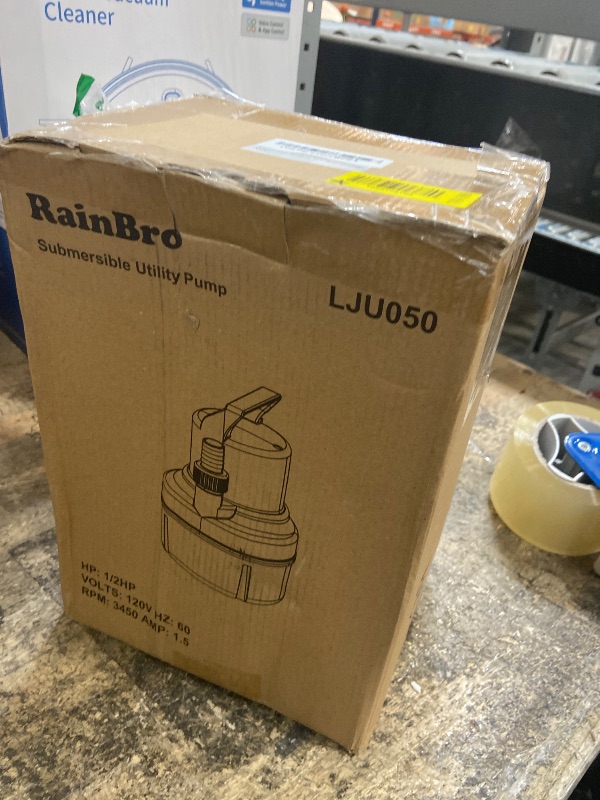 Photo 1 of Submersible Sump Pump, Clean/Dirty Water Pump, Portable Utility Pump With 25-Foot Cord, Ideal for Swimming Pool, Garden Pond, Basement, and Flood Relief Drainage