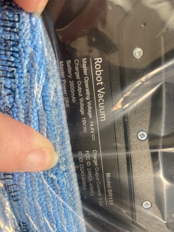 Photo 1 of (not functional)(sold for parts only) Robot Vacuum and Mop Combo, 2 in 1 Robotic Vacuums Cleaner with WiFi/App, Robot Vacuum with Water Tank, Strong Suction, Schedule