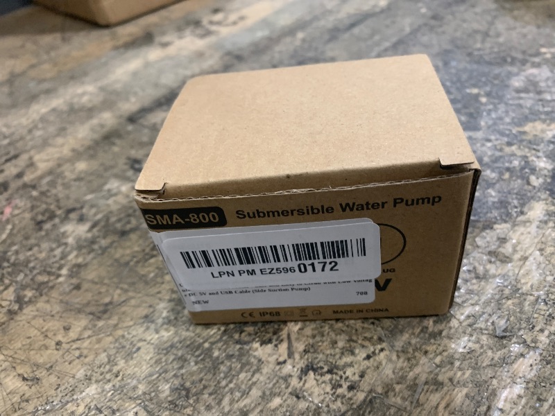 Photo 1 of Ultra-Quiet Replacement Pump for Stainless Steel Cat Water Fountains - SMA-800 Motor - Safe and Easy to Clean with Low Voltage DC 5V and USB Cable (Side Suction Pump)