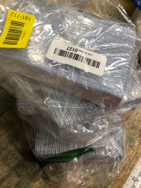 Photo 1 of 100 Count 80/80 Grit Rectangle Nail Files Reusable Coarse Nail File Double Sided Emery Boards Manicure Tools for Acrylic Nails