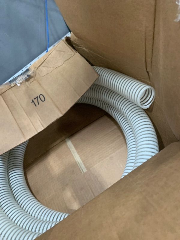 Photo 1 of 1 1/2 "-12 Ft Pool Filter Pump Connection Hose Premium Kink Free PVC Swimming Replacement Tube for Above Ground Pools, Includes 2 Hose Clamps and Can Be Cut as Needed