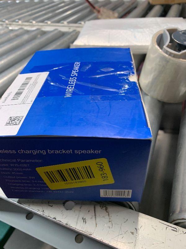 Photo 1 of (MISSING CHARGER) Bluetooth Speaker with Wireless Charging and Cell Phone Stand,Best Speaker Stand for iPhone/iPad/Samsung Galaxy,HD Surround Sound Perfect for Home and Outdoors,Creative Gift (Black)